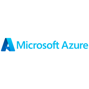 Microsoft Azure logo on green background.